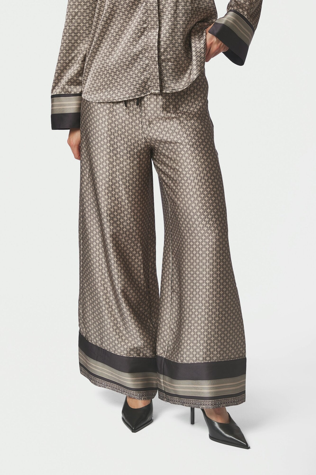 Sora Pattern bukser - beige